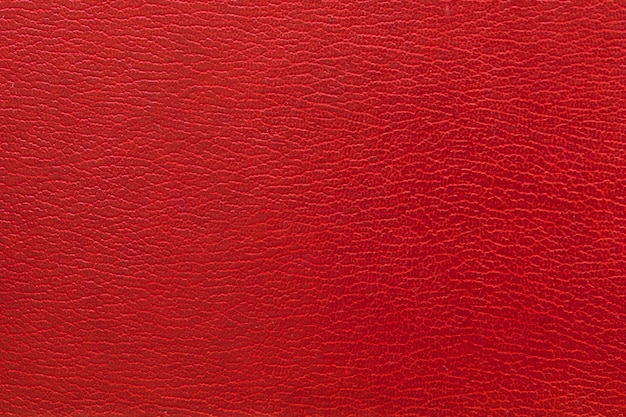 Foto tiro de quadro completo de fundo de couro vermelho