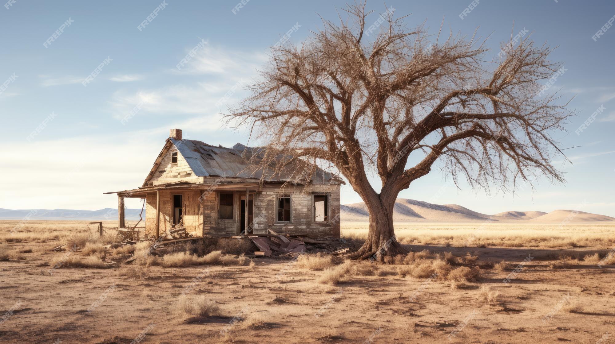 Uma Grande Casa De Madeira Abandonada Cercada Por árvores Escuras. Criado  Com O Auxílio Generativo Ilustração Stock - Ilustração de ninguém, velho:  266126994