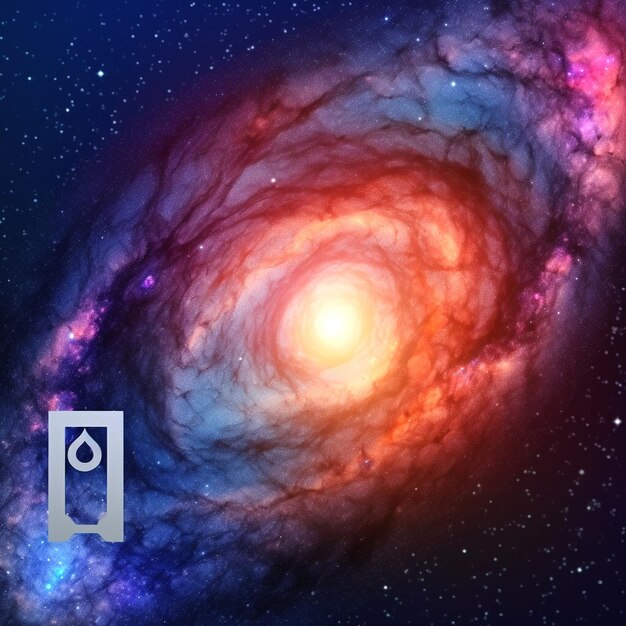 Foto tiro de galaxia