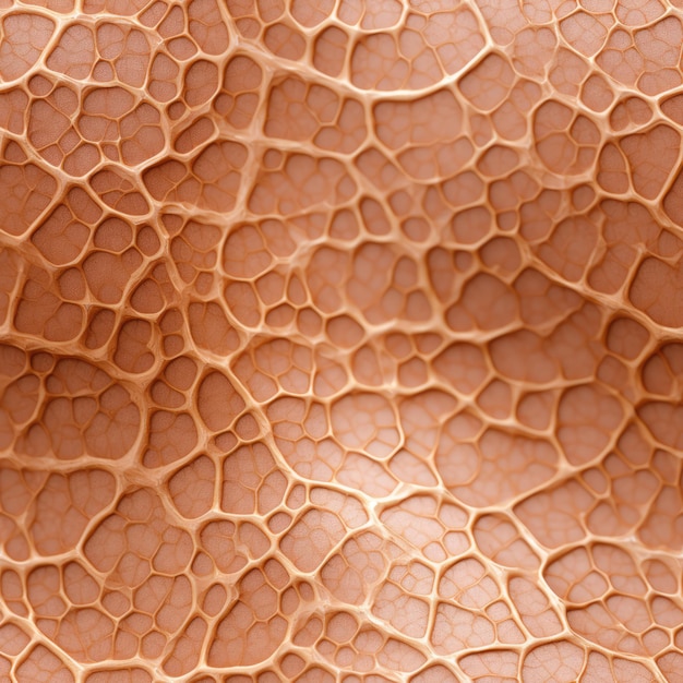 Foto tiro macro de uma textura normal da pele com uma superfície equilibrada