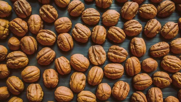 Un tiro macro de nueces en la tienda