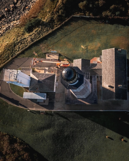 Tiro vertical de Montauk Lighthouse New York Estados Unidos