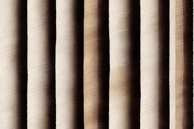 Tiro vertical do padrão têxtil de rolos de papel 3d ilustrado