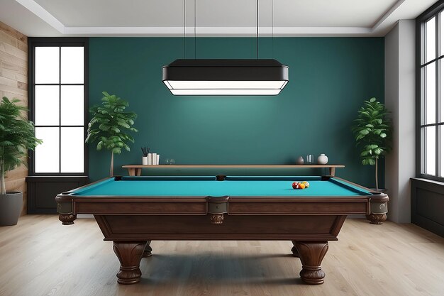 Tischzimmer-Zeichen-Mockup-Pool