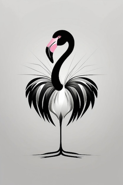 Foto titel bellaveu design elegantes flamingo-logo