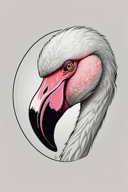 Titel BellaVeu Design Elegantes Flamingo-Logo