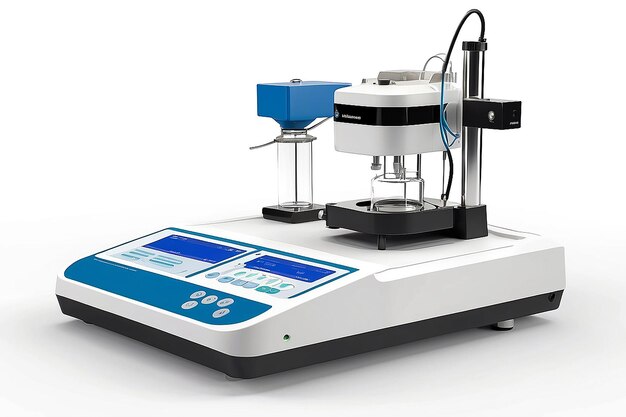 Foto un titulador automático avanzado para la dosificación de precisión que revoluciona el análisis