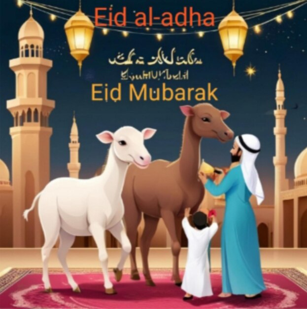 Titulo Celebrar el Eid alAdha con cálidos deseos Eid Mubarak 2024