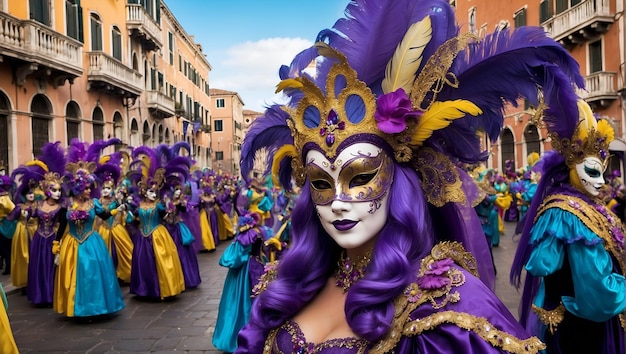 Título Elegança do Carnaval de Veneza