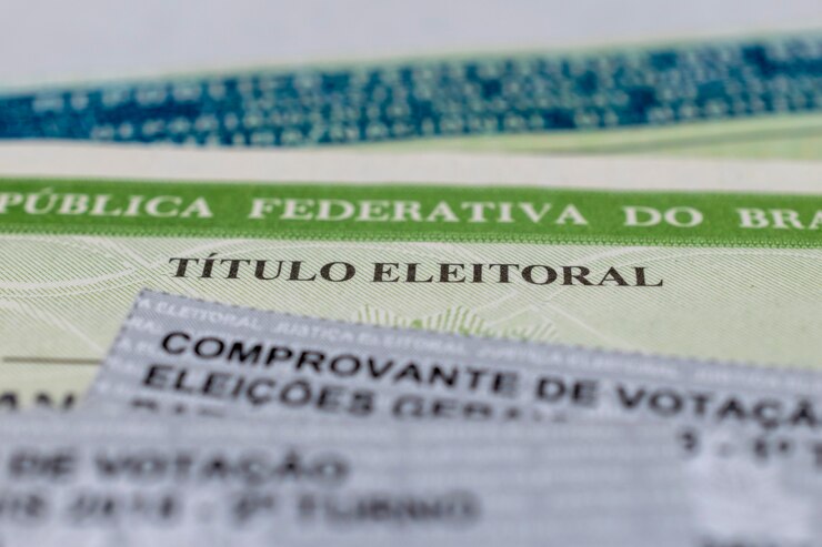 Título eleitoral brasileiro e boletins de voto Título do eleitor nas eleições brasileiras