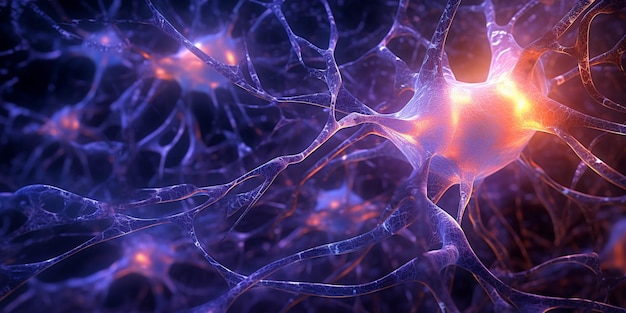 Título Neural Symphony Embossed Neuron Fractal