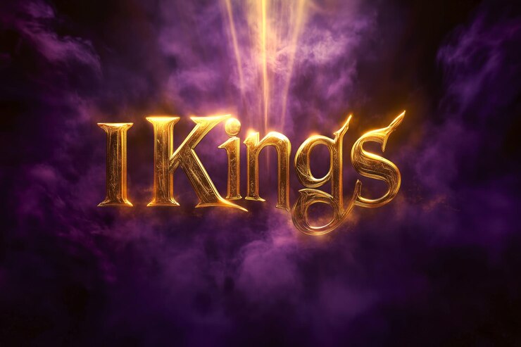 Foto el título de shimmering i kings iluminado por una luz audaz