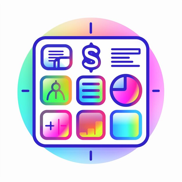 Títulos creativos de conjuntos de iconos para diseños de aplicaciones móviles