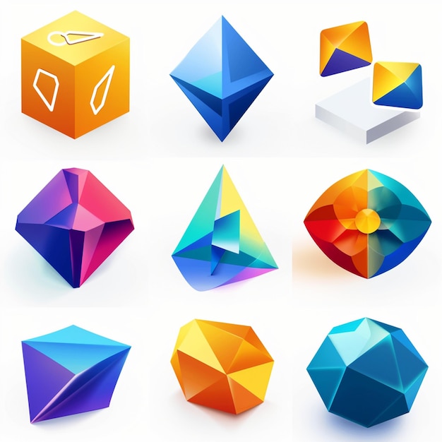 Títulos creativos de conjuntos de iconos para diseños de aplicaciones móviles