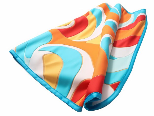 Foto toalha de praia colorida