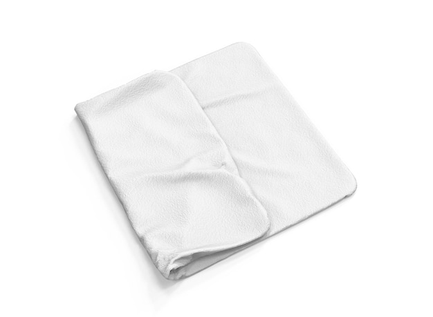 Foto toalha dobrada mockup pasta toalha isolada renderização 3d