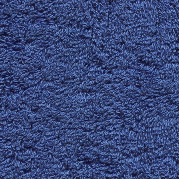 Toalla de superficie textil de algodón suave azul