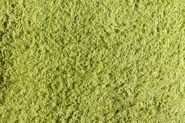 toalla verde con textura de fondo espacio vacío para texto