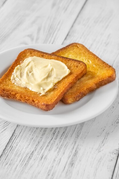 Toast mit Butter