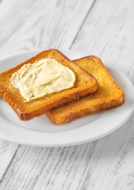 Toast mit Butter