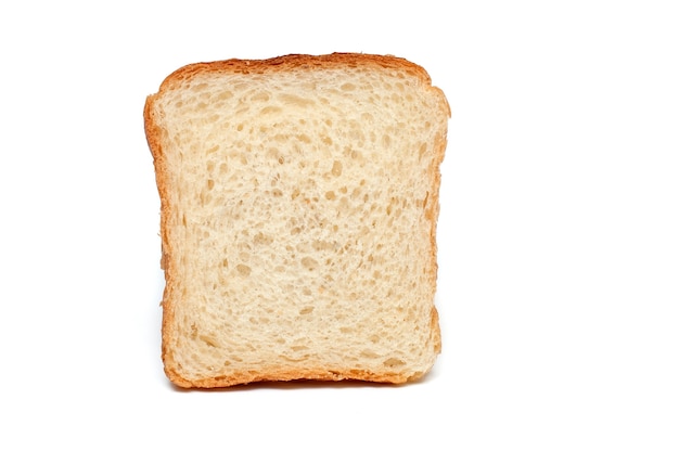 Toastbrot auf weißem Hintergrund