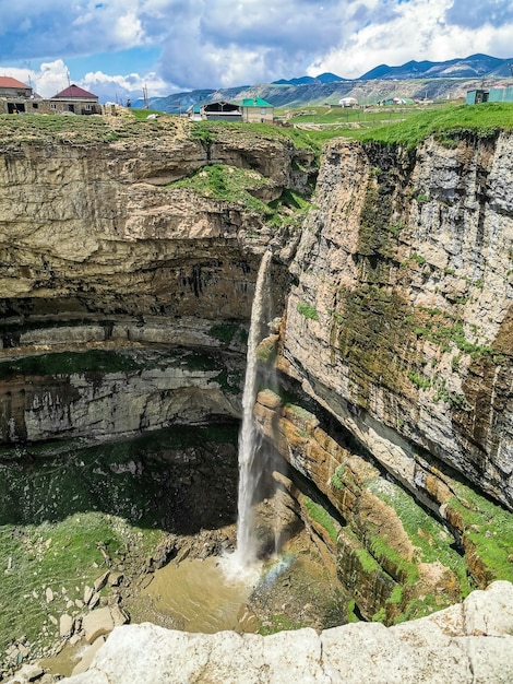 Tobot Waterfall Khunzakh Waterfalls monumento natural de Daguestán Rusia 2021