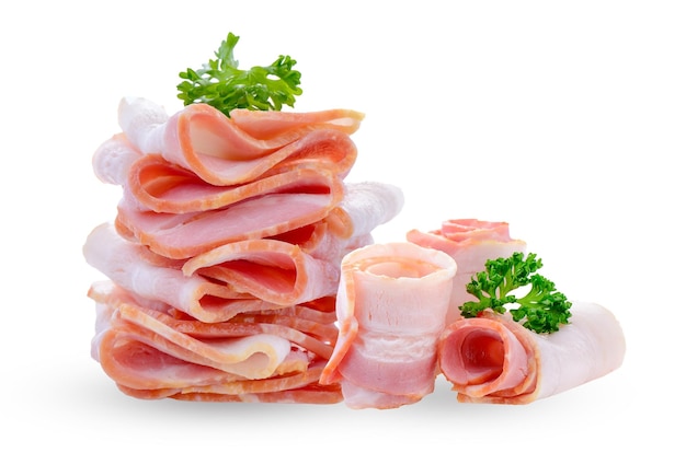 tocino aislado sobre fondo blanco