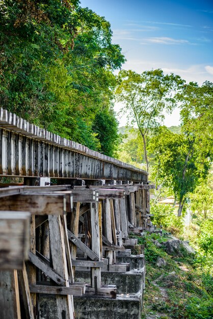 Todeseisenbahn, errichtet während Zweiten Weltkriegs, Kanchanaburi Thailand