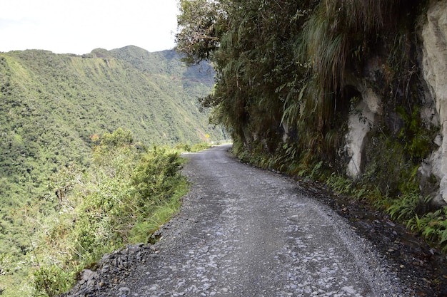 Todesstraße Camino de la Muerte Yungas North Road zwischen La Paz und Coroico Bolivien