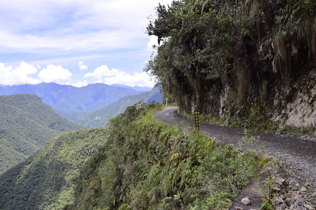 Todesstraße Camino de la Muerte Yungas North Road zwischen La Paz und Coroico Bolivien