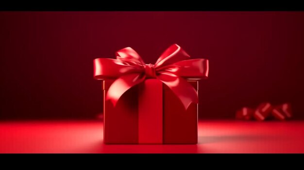 Todos los conceptos de cajas de regalos rojas en blanco caja de regalos abierta Ai Generative