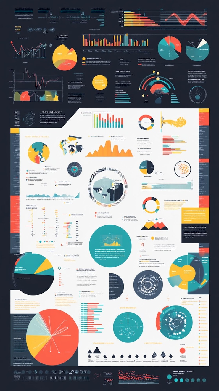Foto todos los entusiastas de los datos y los profesionales del diseño