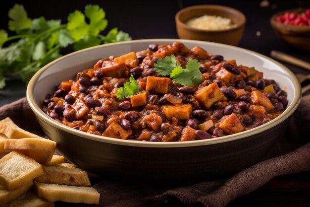 Tofu y chile de setas