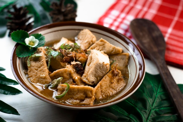 Tofu cozinhar comida tradicional