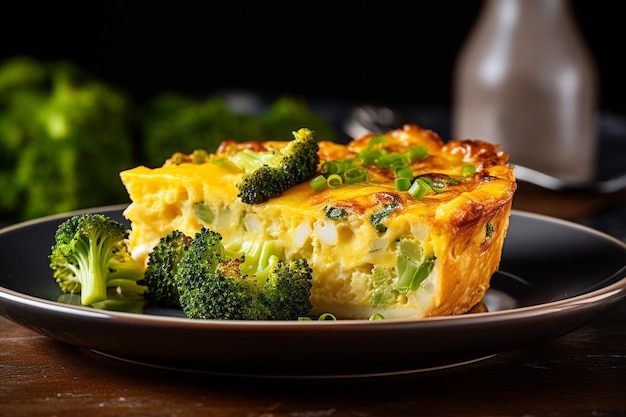 Tofu-Quiche mit Brokkoli und Cheddar