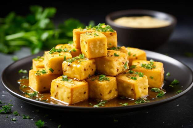 Tofu scampi com molho de manteiga de alho