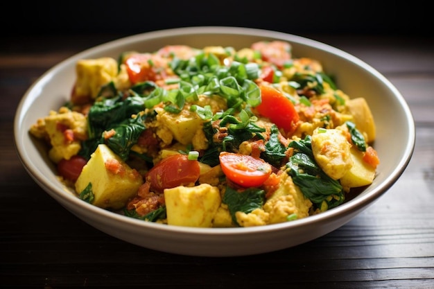 Tofu vegano com água na boca