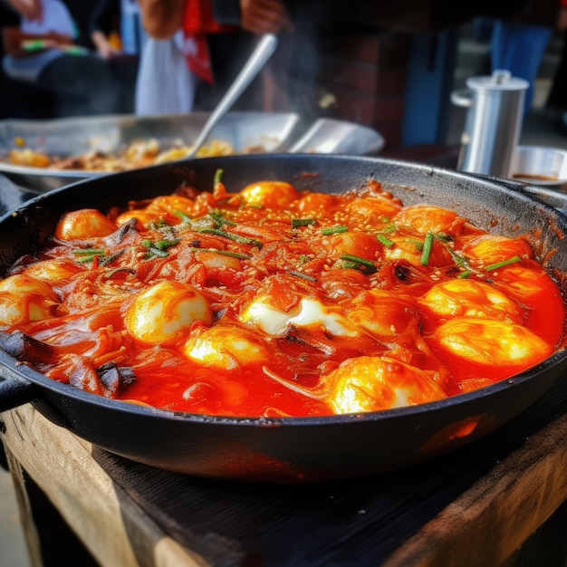 Tokpokki comida coreana favorita
