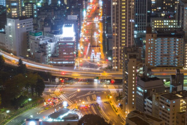 Tokyo City bei Nacht.