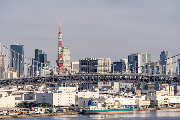 Foto tokyo tower rainbow bridge