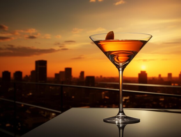 Foto tokyo twilight enthralling martini momentos como o sol se põe no coração do japão