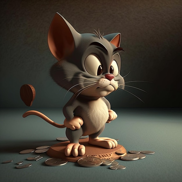 Tom e Jerry 3D Animação Cartoon Delight