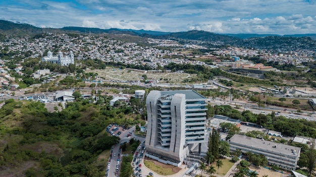 Toma aérea de Tegucigalpa Honduras