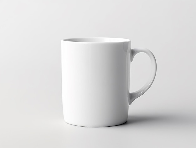 Una Toma En Primer Plano De Una Maqueta De Taza De Café Simple