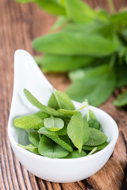 Toma de primer plano de salvia