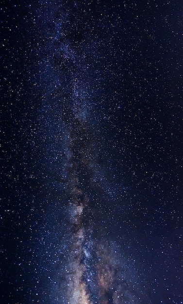 Foto tomada completa del campo de estrellas