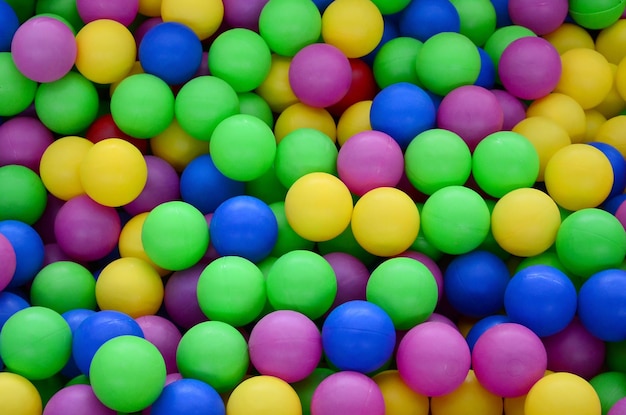 Foto tomada completa de globos multicolores