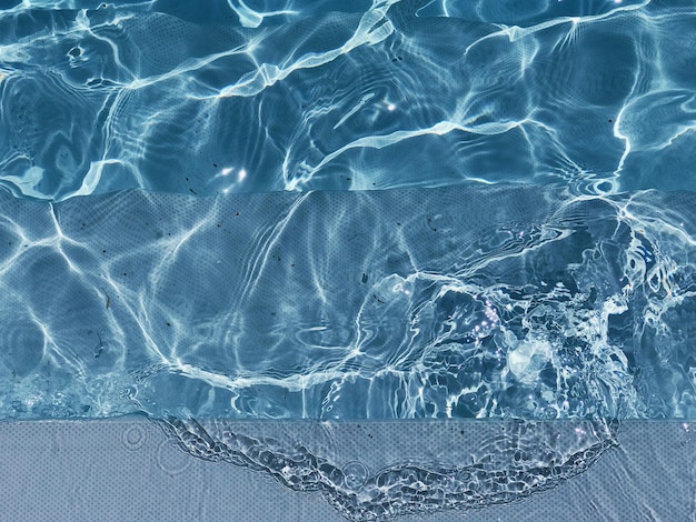 Tomada completa de la piscina