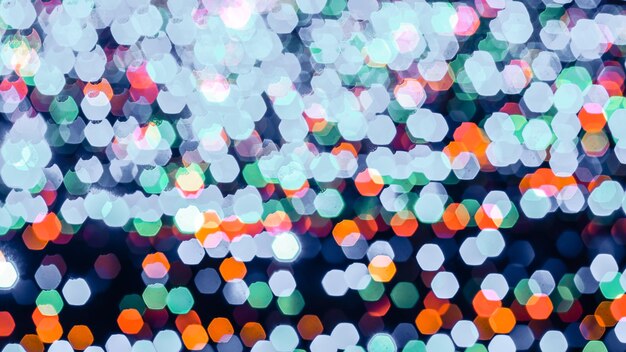 Tomada de cuadro completo de luces multicolores