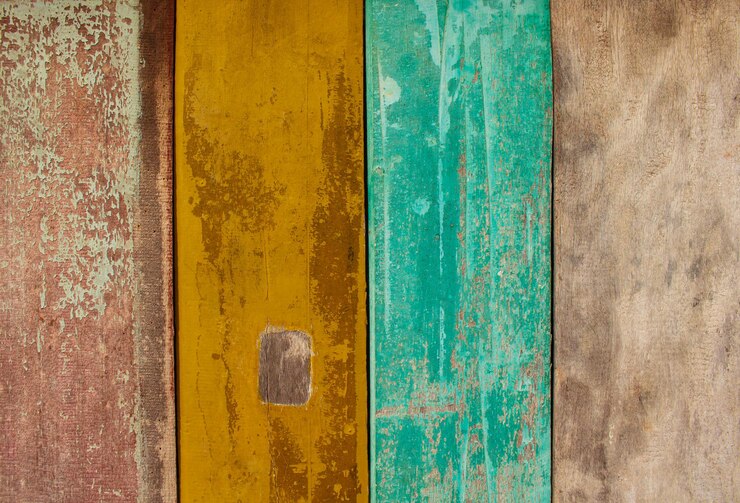 Foto tomada de cuadro completo de la pared multicolor